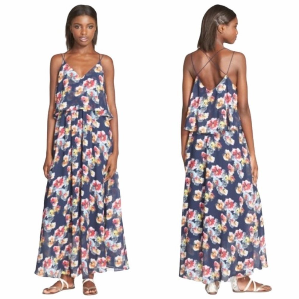 Lucy Paris 'Bonnie' Floral Maxi Dress